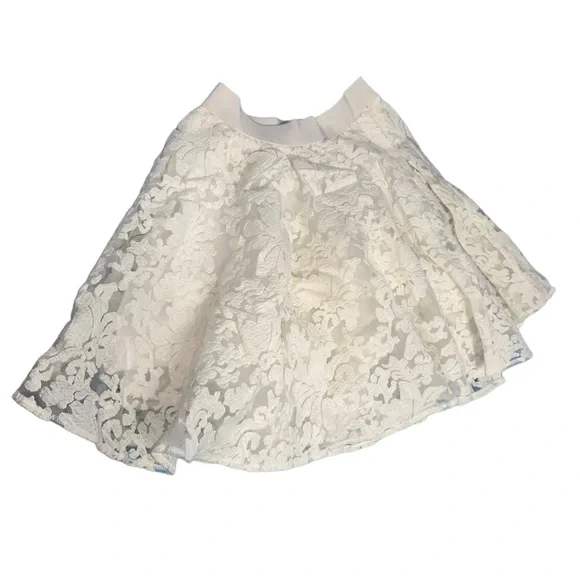 Forever 21 Skirts Forever White Embroidered Lace Swing
